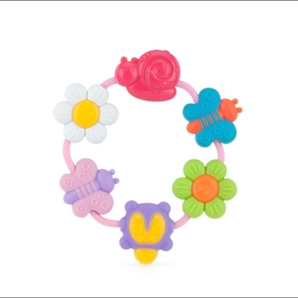 Nuby Soothe-a-Loop Teether (2 colors) - Picture 2 of 3